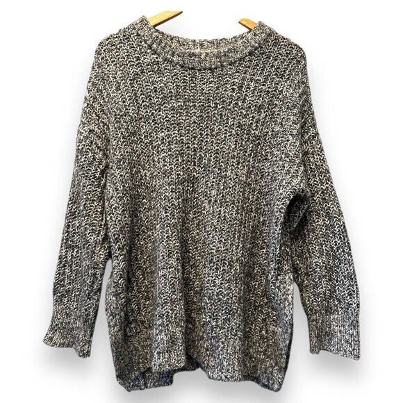 Aerie Knit sweater pullover gray multi woman’s size medium‎ - Picture 1 of 11